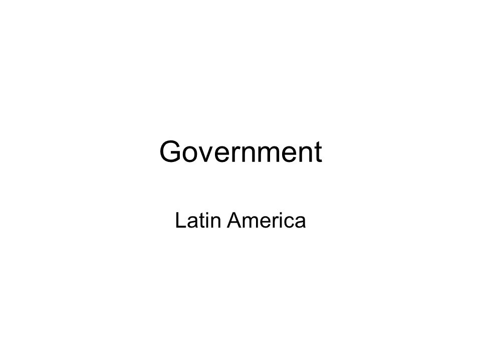 Government Latin America