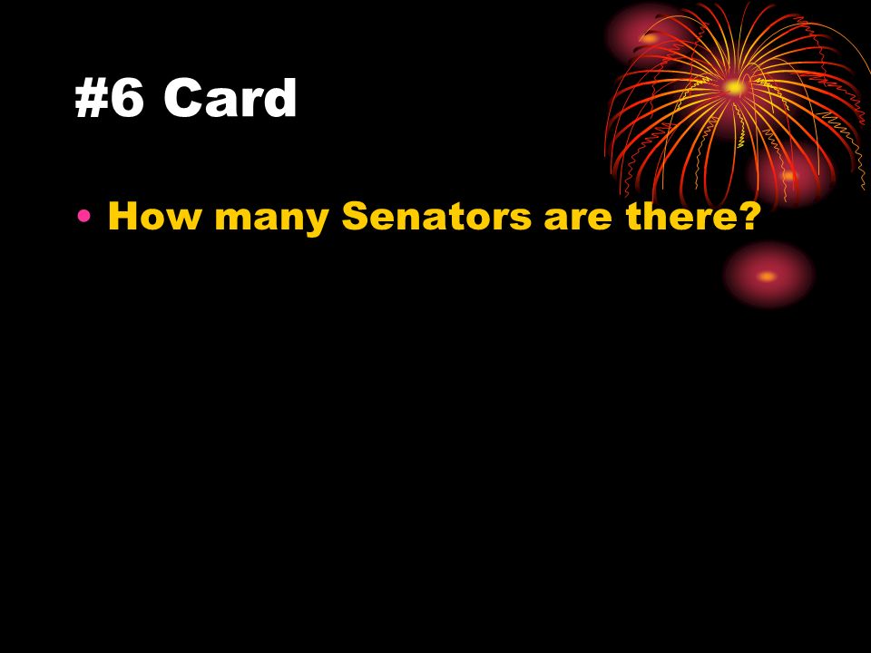 #5 Answer The Senate The House of Representative