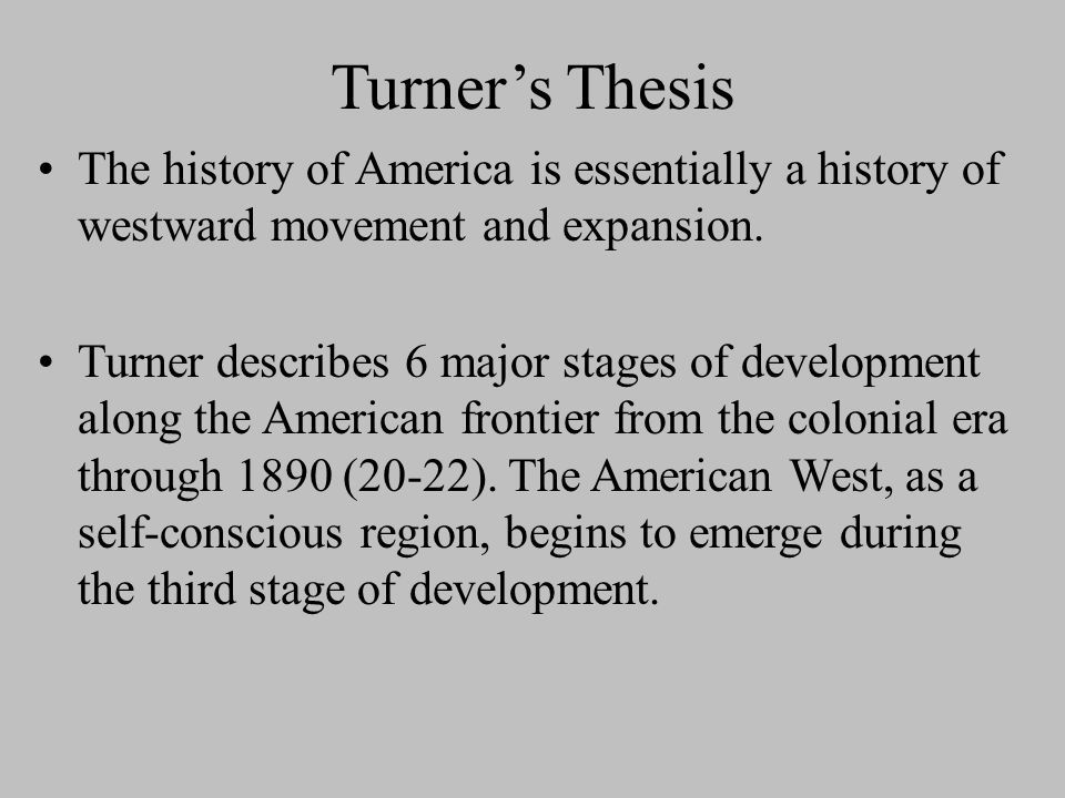 the turner thesis a historian controversy the turner thesis a historian controversy