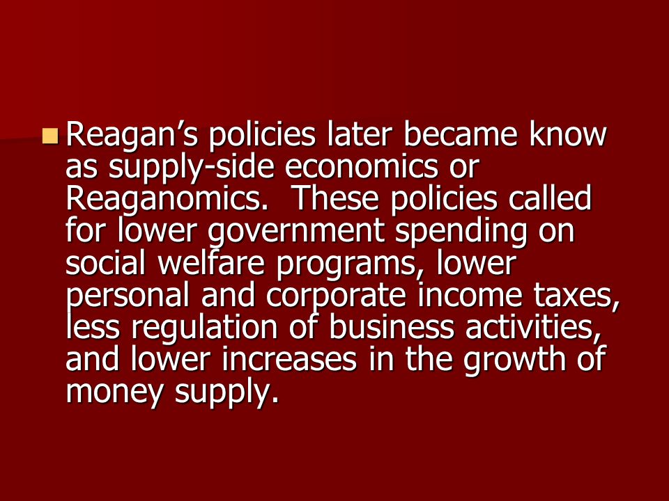 an introduction to the theory behind reaganomics an introduction to the theory behind reaganomics