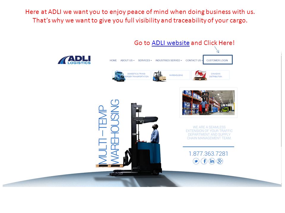 Here at ADLI we want you to enjoy peace of mind when doing business with us.