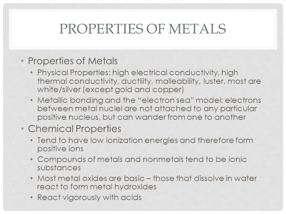 Periodic Table physical properties of elements on the periodic table luster : CHAPTER 7 CHEM II PERIODIC PROPERTIES OF ELEMENTS. - ppt download