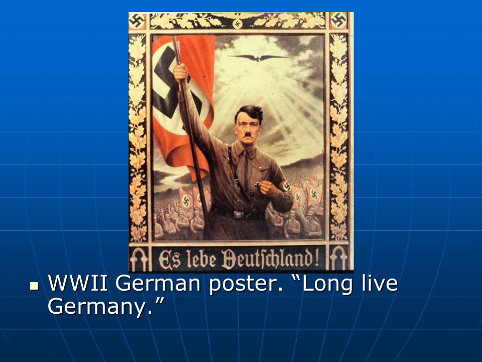 WWII German poster. Long live Germany. WWII German poster. Long live Germany.
