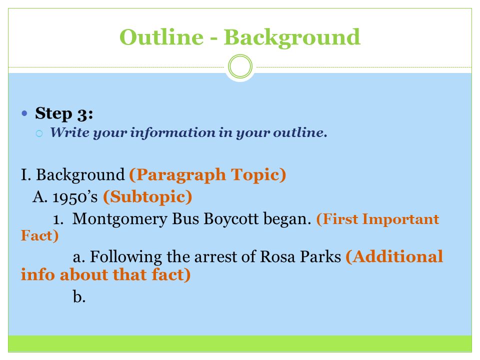 rosa parks research paper outline How to write your rough draft research paper your complete outline rosa parks was an african american woman who refused to give up her seat on a bus to a. rosa parks research paper outline How to write your rough draft research paper your complete outline rosa parks was an african american woman who refused to give up her seat on a bus to a.