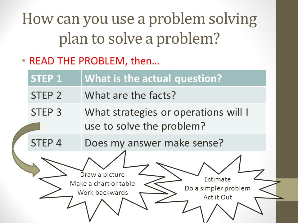 How To Do Problem Solving