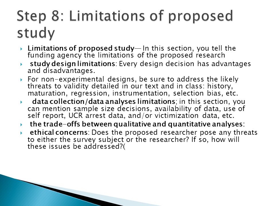 Scope And Limitation Thesis