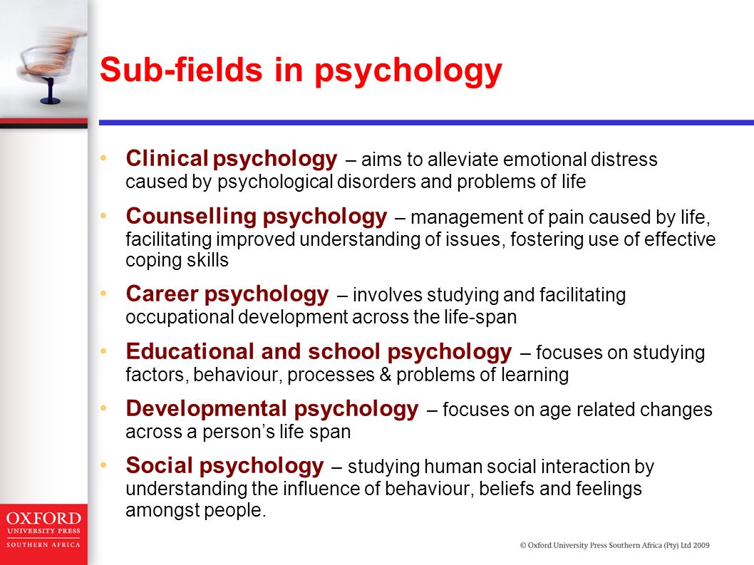 fields of psychology fields of psychology