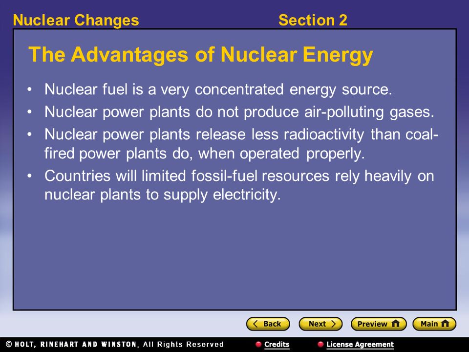the advantages of using nuclear energy as a source of power the advantages of using nuclear energy as a source of power
