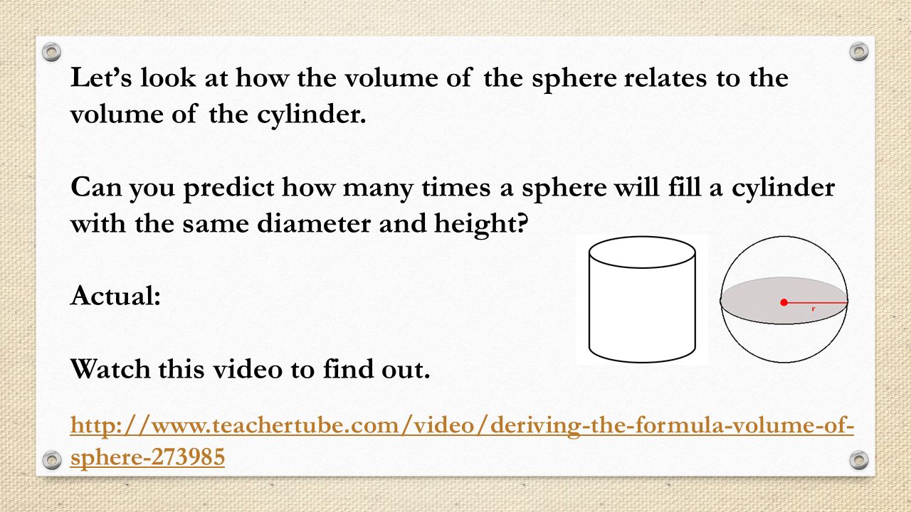Equation For The Volume Of A Sphere Talkchannels Volume Sphere Equation Talkchannels