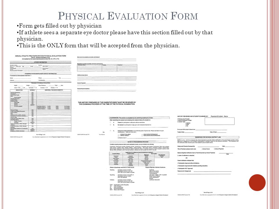a thletic t raining i nformation and p rocedures jaime dickerson ma doctor physical form