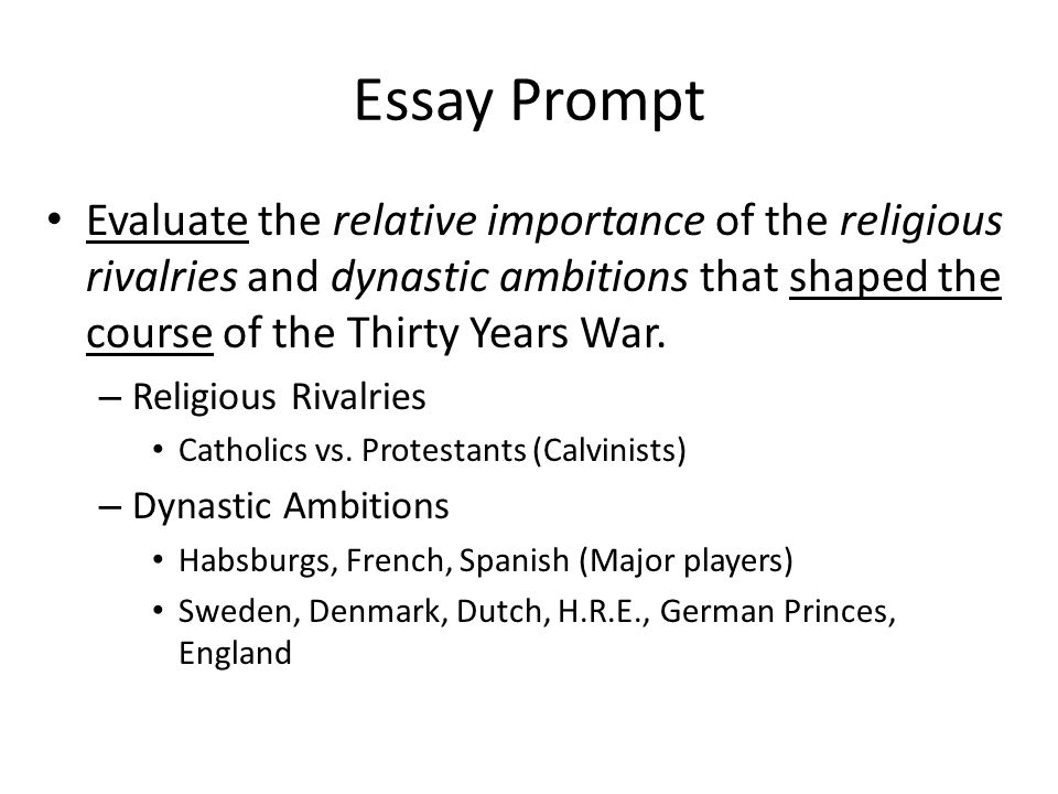 thirty years war essay thirty years war essay