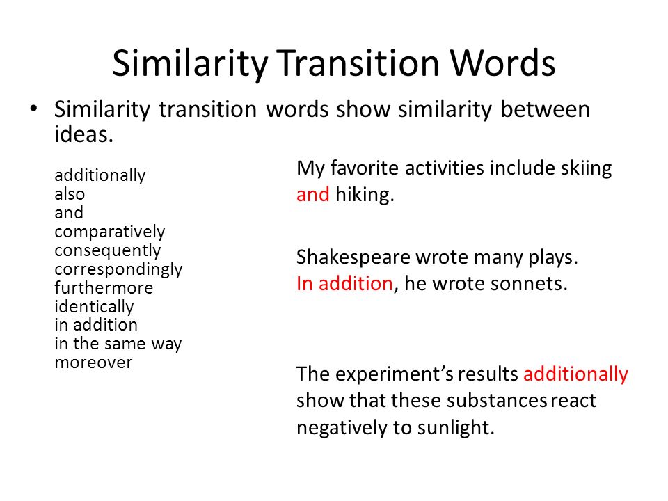 Conclusion paragraph transition words
