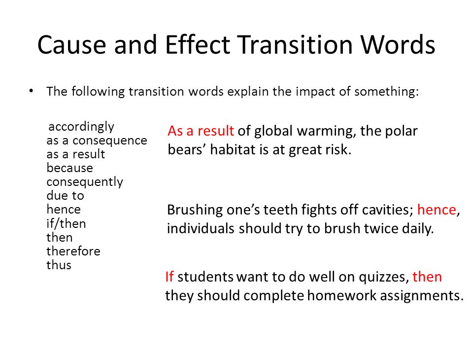 example cause and effect essay