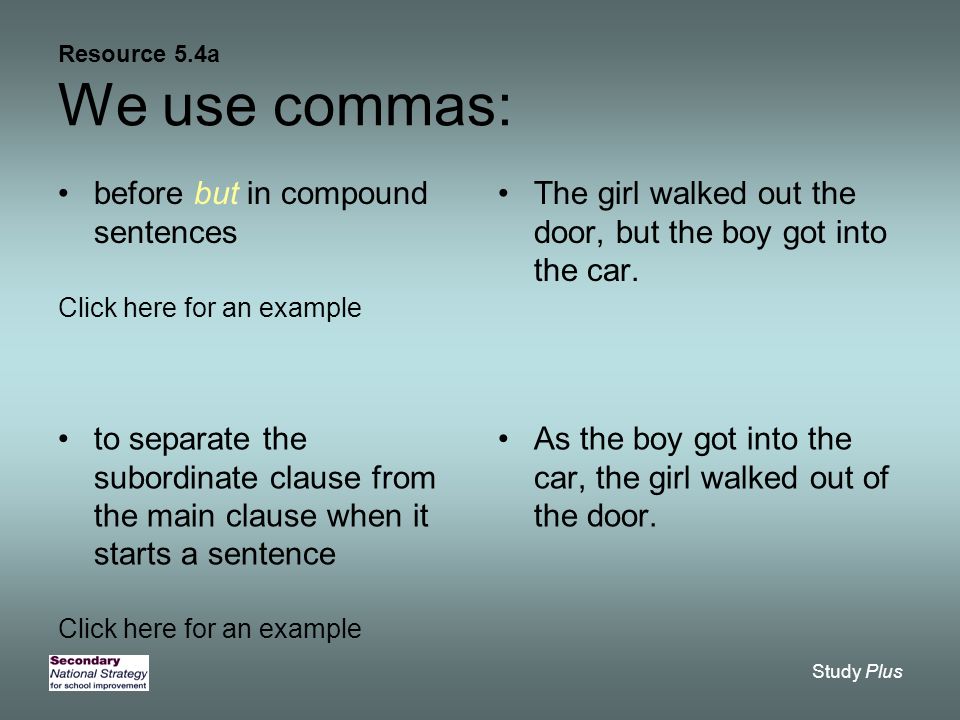 when to use a comma before but