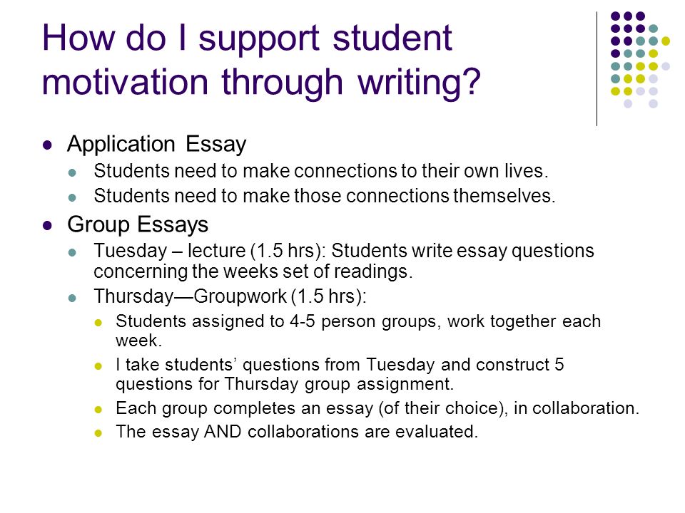 Essays On Motivation