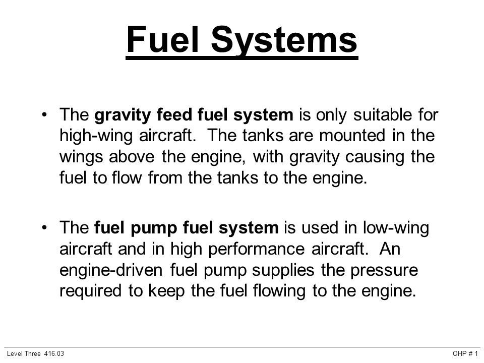 aircraft fuel systems