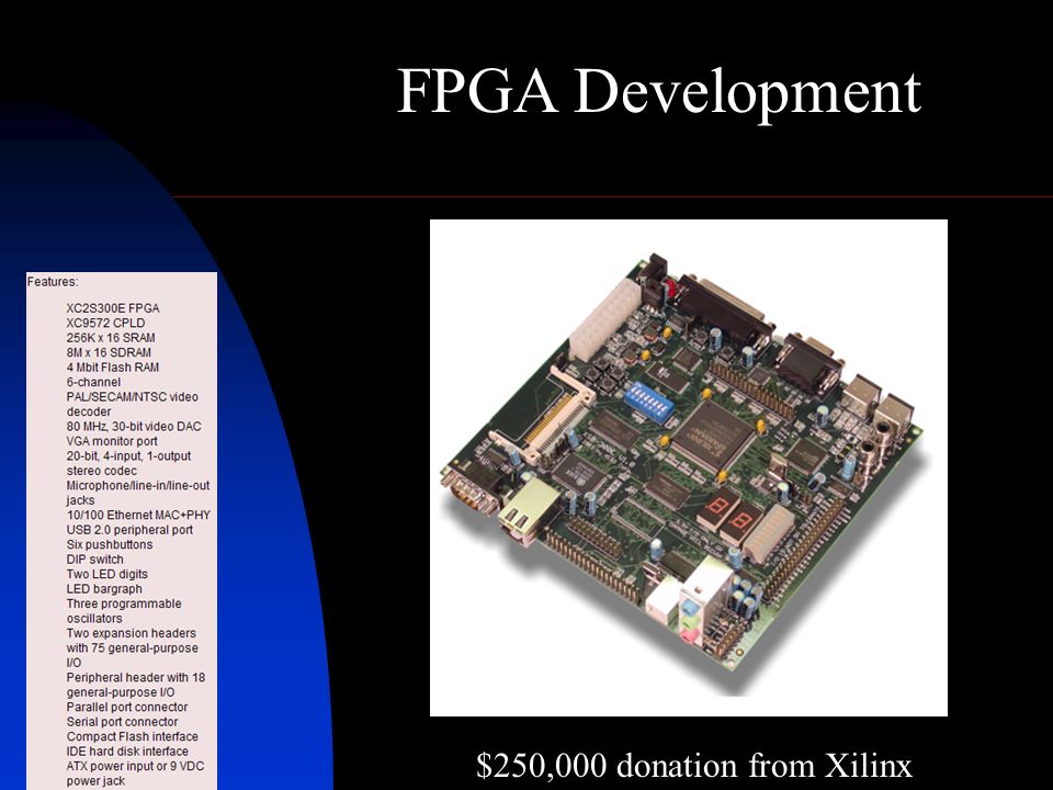 FPGA Development $250,000 donation from Xilinx
