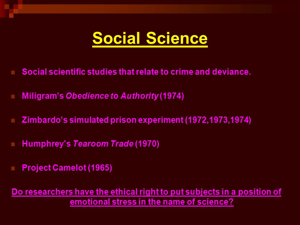 Research topics in criminal justice