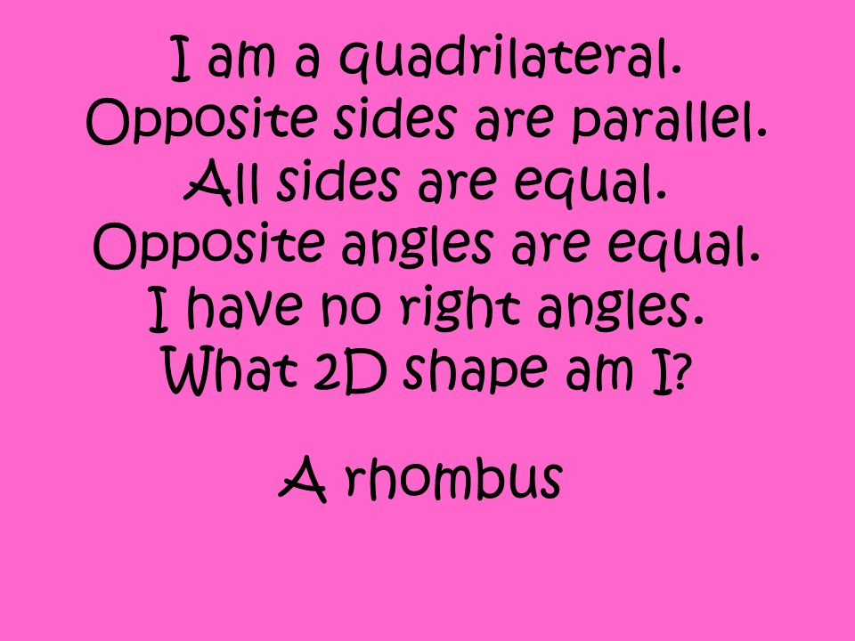 What shape has no parallel sides and no equal angles?