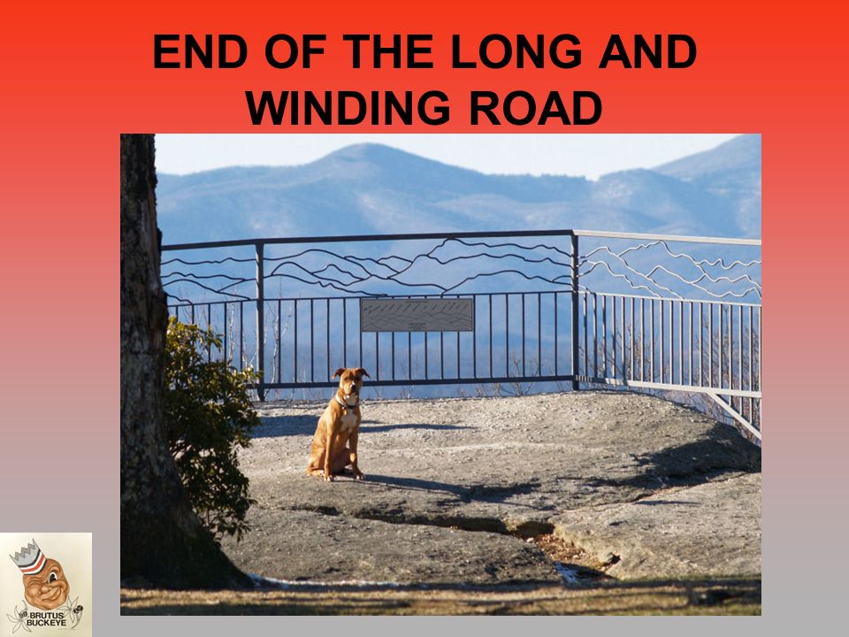 END OF THE LONG AND WINDING ROAD