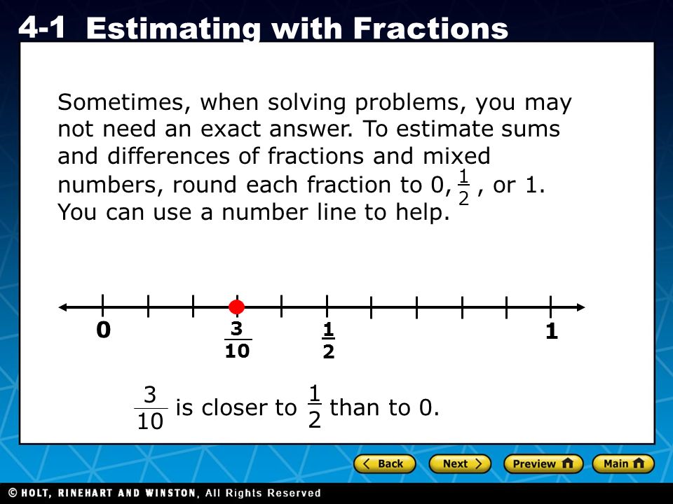 Solving Problems With Fractions