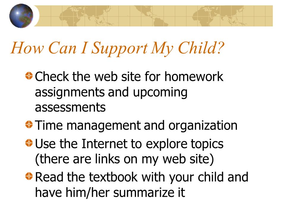 How Can I Support My Child.