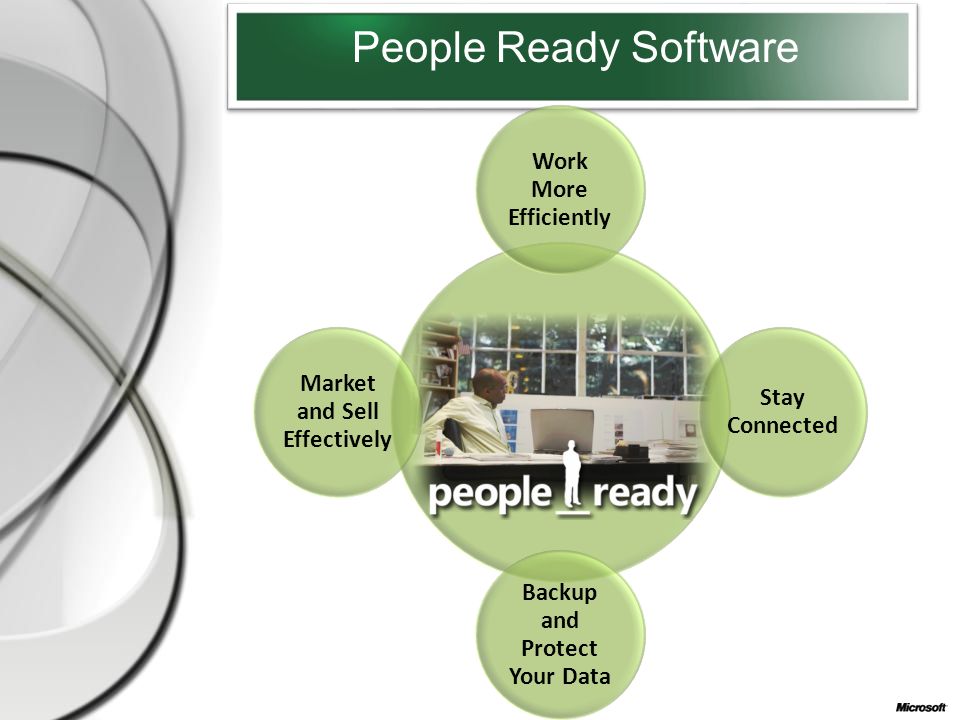 . Work More Efficiently Stay Connected Backup and Protect Your Data Market and Sell Effectively People Ready Software