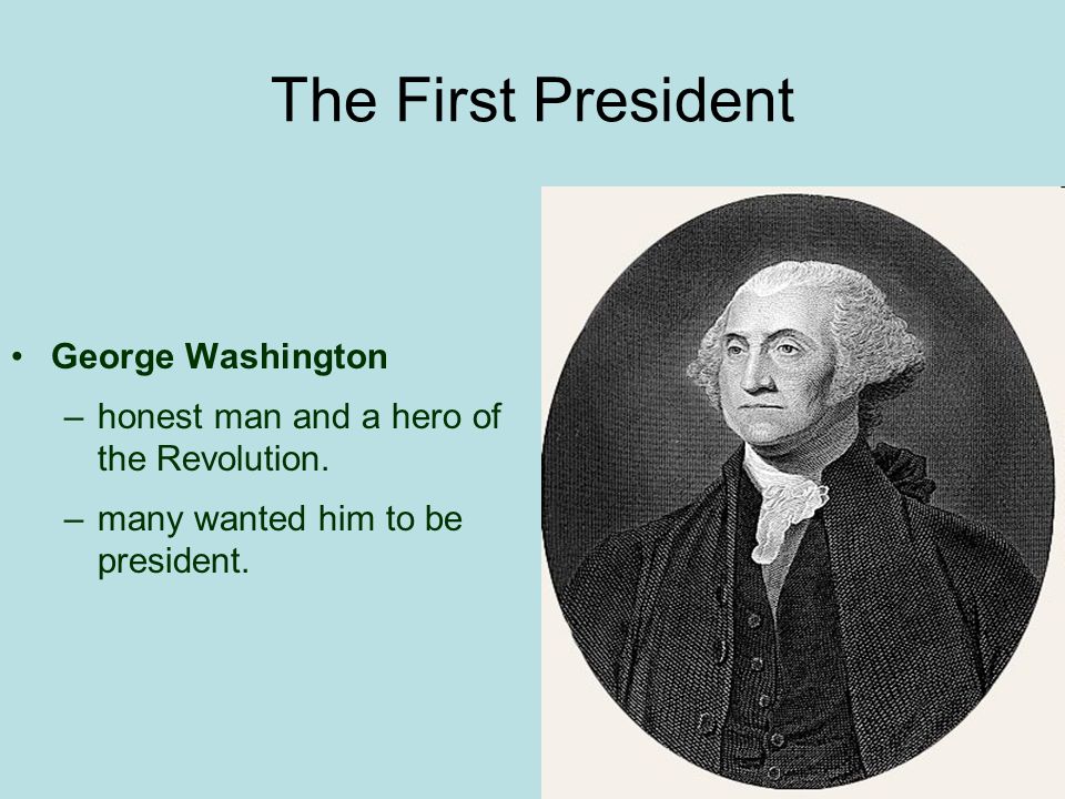 First congress president