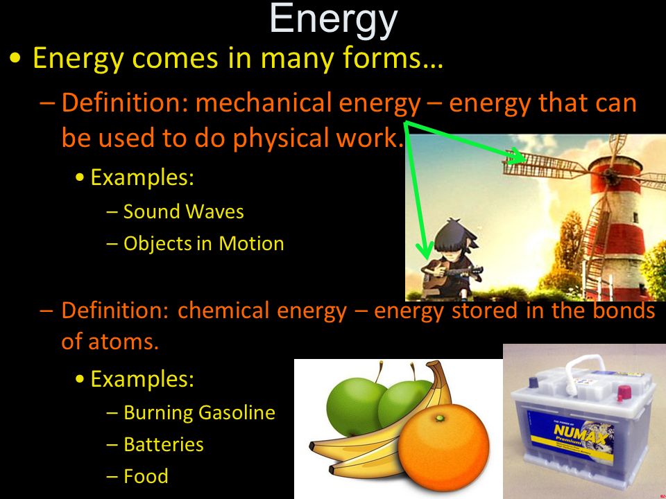 the energy of physical chemical Definition of energy in english: energy 2 power derived from the utilization of physical or chemical resources, especially to provide light and heat or to work. the energy of physical chemical Definition of energy in english: energy 2 power derived from the utilization of physical or chemical resources, especially to provide light and heat or to work.