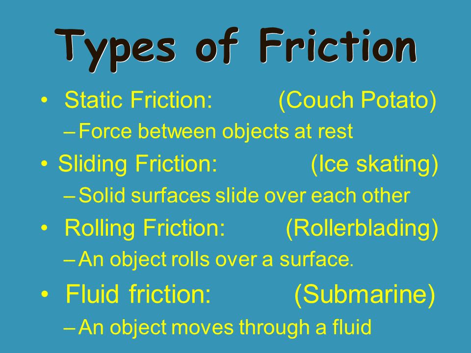 Motion Forces Speed Velocity The Rate Of Change In 9 Friction