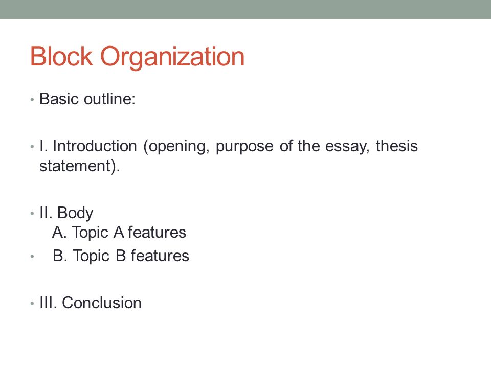block outline for a compare and contrast essay block outline for a compare and contrast essay