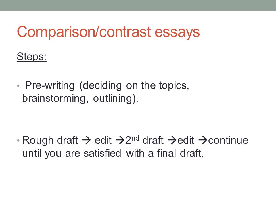 My School Essay In English How To Write A Compare And Contrast Essay When And Howwrite A Compare And Contrast Essay Compare And Contrast Essay Topics For High School Students also Sample English Essay Political Science At Le Moyne College Sample Outlines Compare How To Write A Thesis Paragraph For An Essay