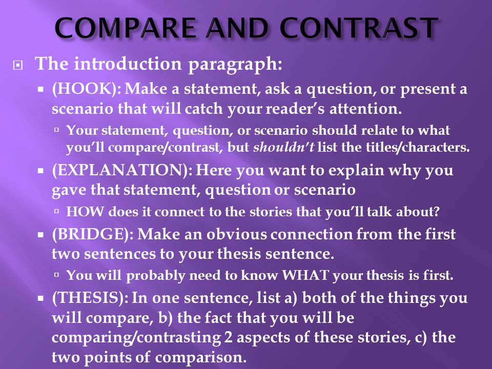 comparing contrasting essay thesis This type of essay can be really confusing, as balancing between comparing and contrasting can be rather difficult check out our compare and contrast essay samples to see how to write essays of this type on your own. comparing contrasting essay thesis This type of essay can be really confusing, as balancing between comparing and contrasting can be rather difficult check out our compare and contrast essay samples to see how to write essays of this type on your own.