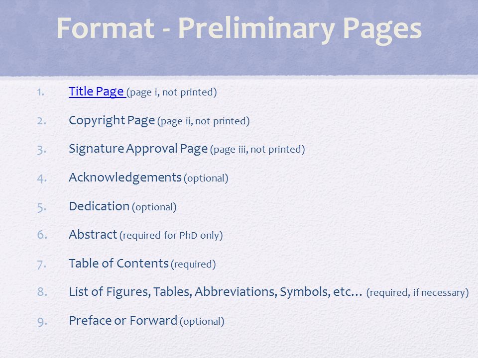 Preface Phd Dissertation