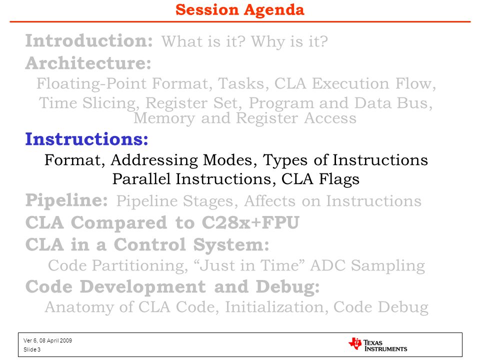cla format