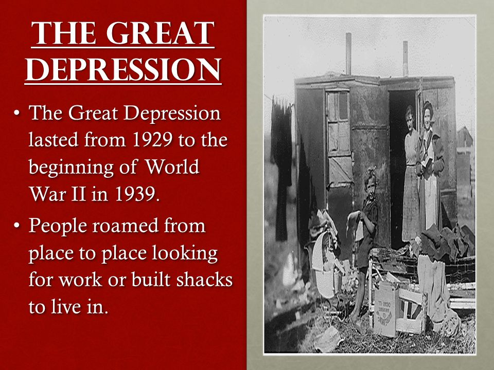 Who prospered in the great depression