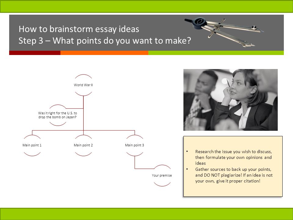 brainstorm for essay Great essays are made up of great ideas finding those great ideas is the first critical step on the road to writing a terrific essay learn some. brainstorm for essay Great essays are made up of great ideas finding those great ideas is the first critical step on the road to writing a terrific essay learn some.