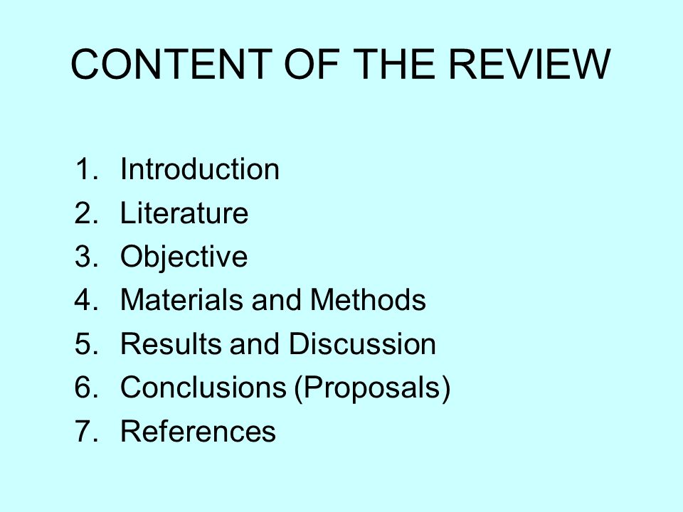Review Of Literature For Project