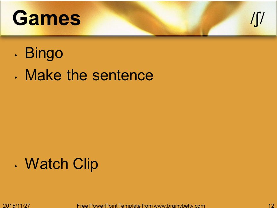 bingo powerpoint template