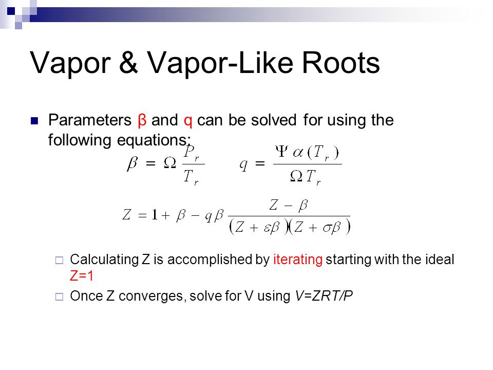 Van Der Waals Equation Solved For V Talkchannels Cubic Equation Of State Van Der Waals David Bilhartz Erin Lee