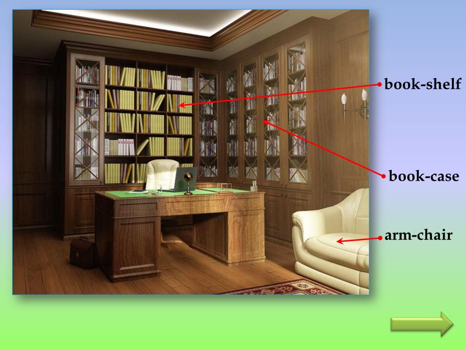arm-chair book-case book-shelf