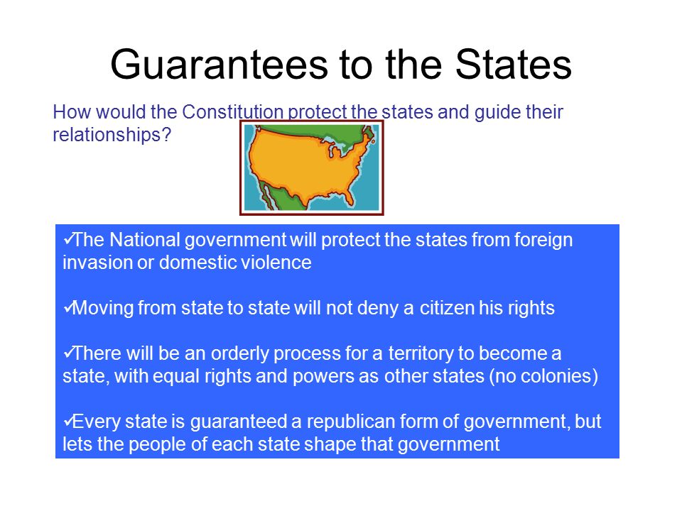 What are the guarantees to citizens of every state?