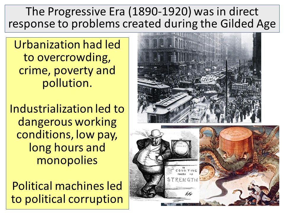 Urbanization had led to overcrowding, crime, poverty and pollution.
