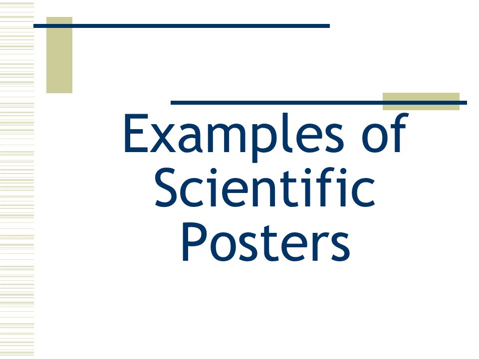 Examples of Scientific Posters