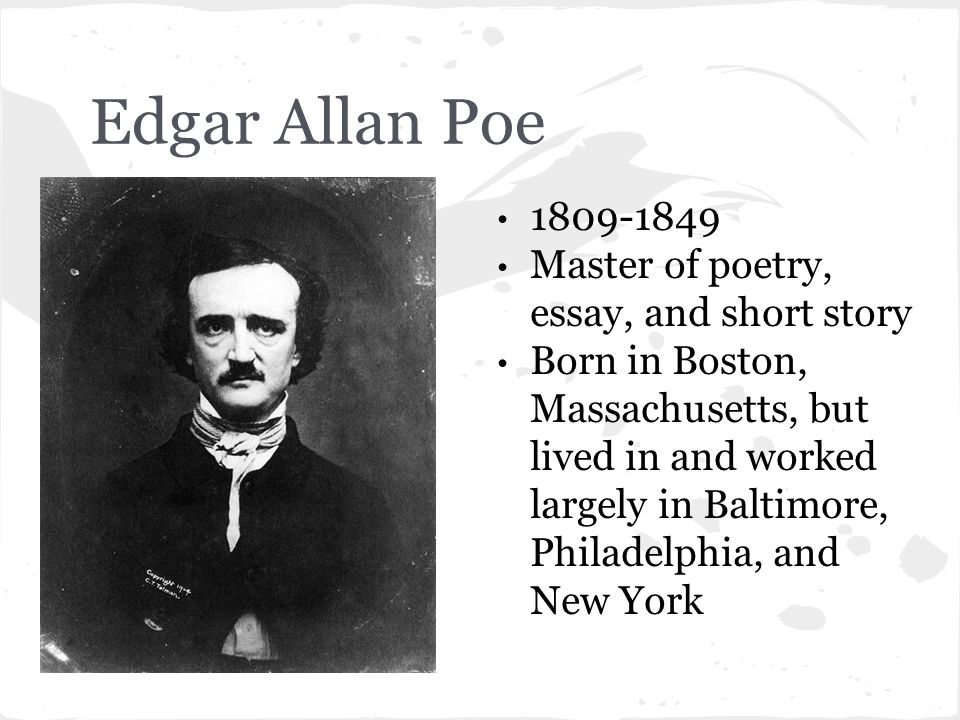 Edgar Allan Poe Thesis Statement