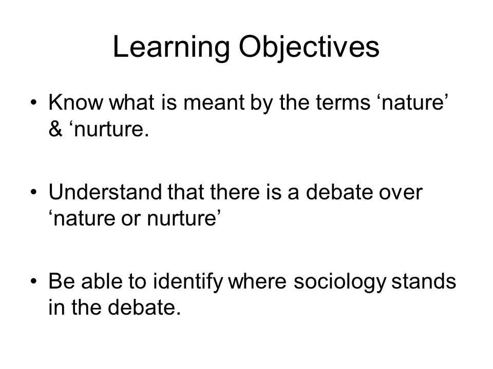 nature nurture debate essay