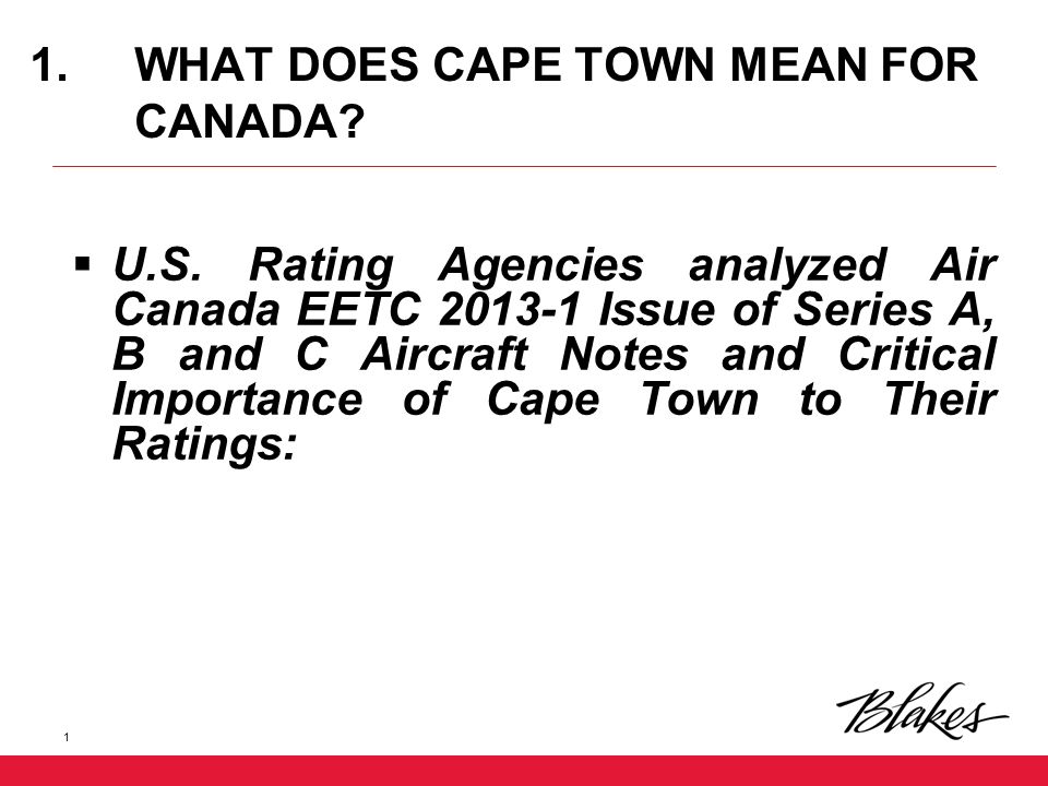1 What Does Cape Town Mean For Canada U S Rating Agencies What Does Cape Town Mean For Canada U S