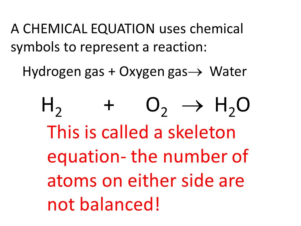 Chemical Reactions And Conservation Of Mass A Reaction 6 A Chemical Equation