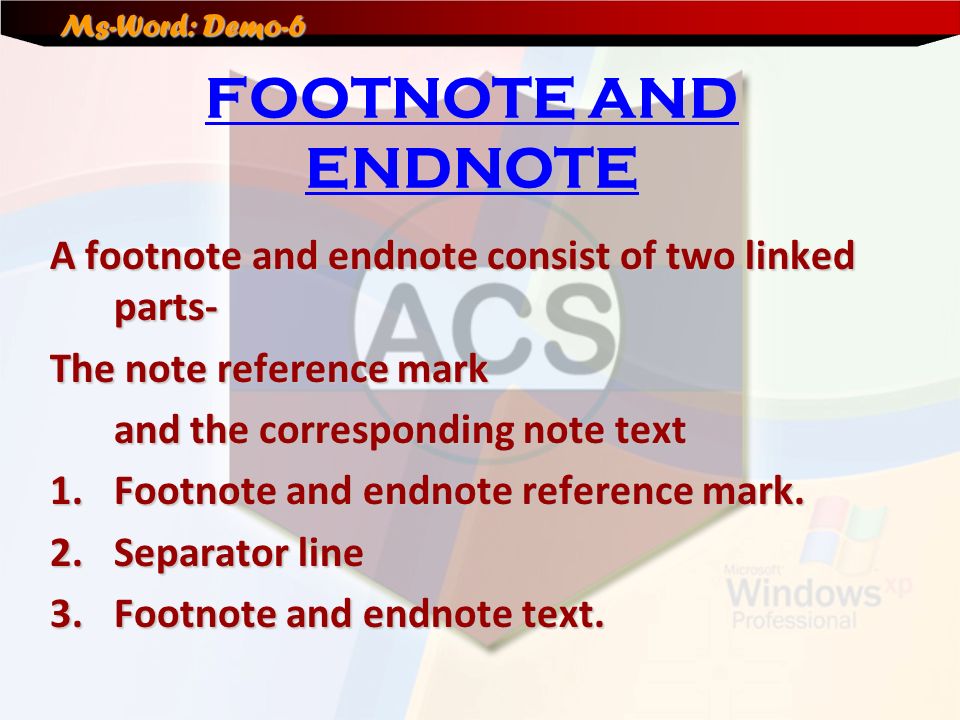 endnotes reference