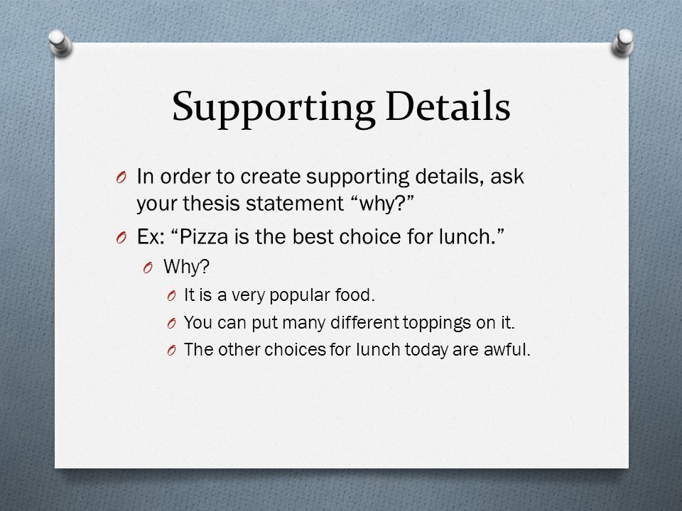 Thesis Statement Development